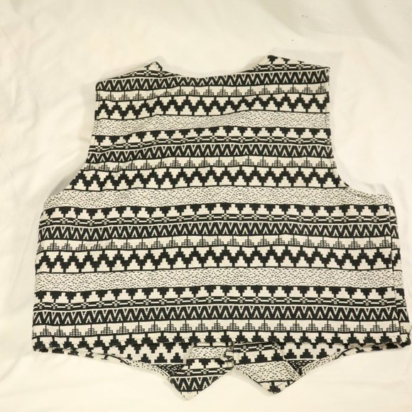 Vtg AUSTIN HARRIS Aztec Print Button Vest Sz XL Men - Picture 8 of 13